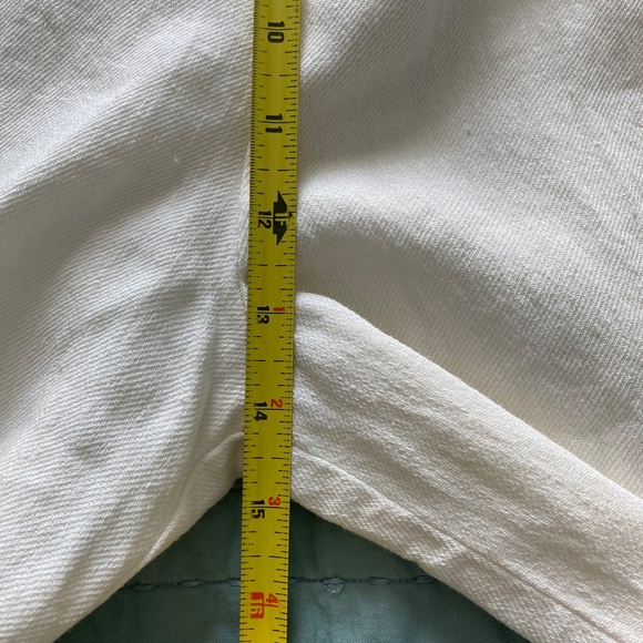 Zara Cream Linen Blend High Rise Pants Sz M - Picture 10 of 14